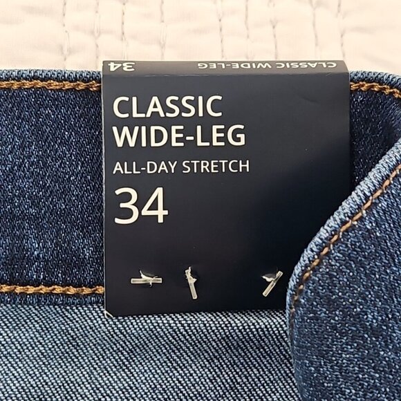 J. Crew Classic Wide-Leg Jeans Women's 34 (W37 x L30) Dark Wash NEW NWT Stretch - Picture 11 of 16